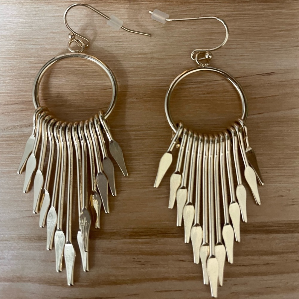 Gold Plated Dangle Earrings